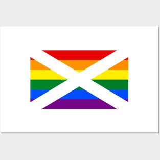 Scotland LGBTQ Pride Flag Posters and Art